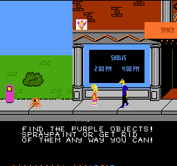 The Simpsons: Bart vs. the Space Mutants gameplay screenshot